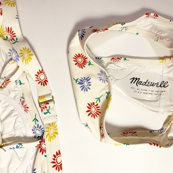 Madewell Second Wave Bikini Set Sunny Floral XS - Picture 7 of 9